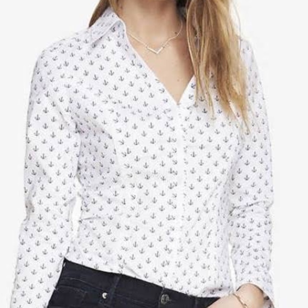 Express The Essential Shirt with Anchor Print